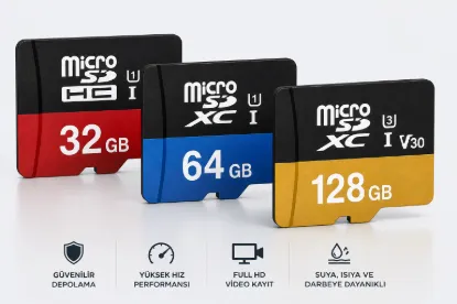 MicroSD Hafıza Kartı 32GB / 64GB / 128GB resmi