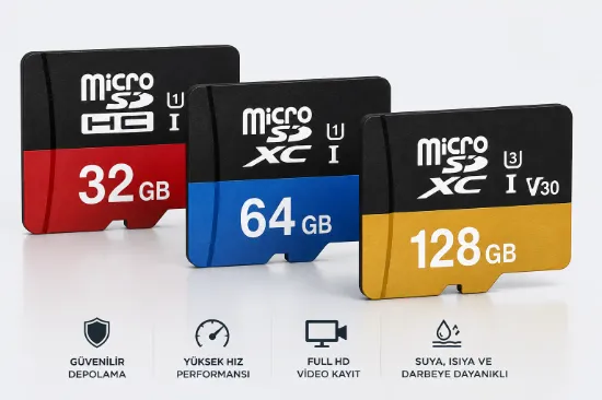 MicroSD Hafıza Kartı 32GB / 64GB / 128GB resmi